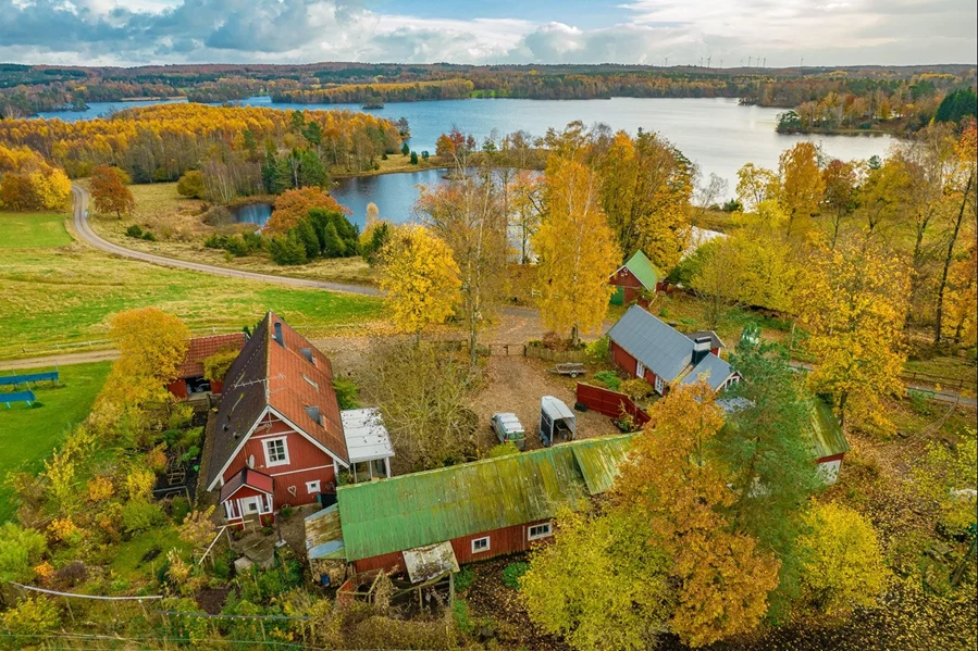 U-formad gårdsmiljö